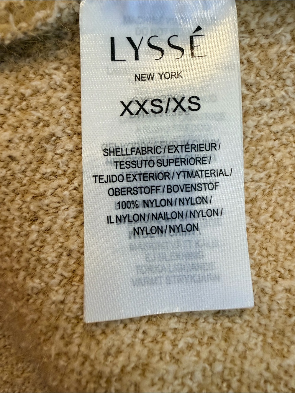 Lysse Sweater Coat Cream Neutral Plaid NWT XXS/XS Salma Nutshell Plaid Shacket - Picture 4 of 13